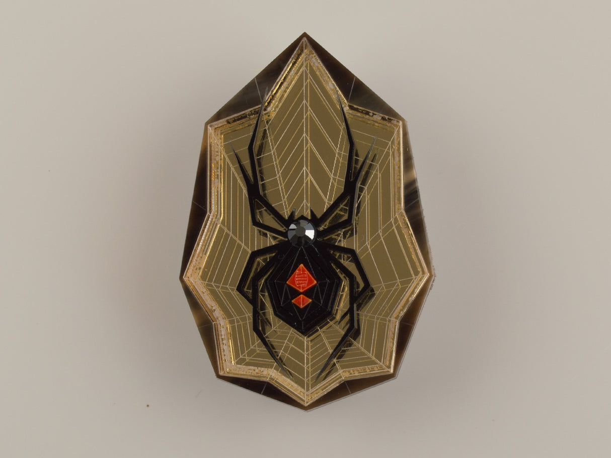 Black Widow Brooch - Sovereign Eclipse