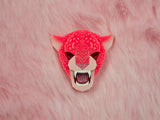 Jaguar Head Brooch - Summer Crush