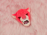 Jaguar Head Brooch - Summer Crush