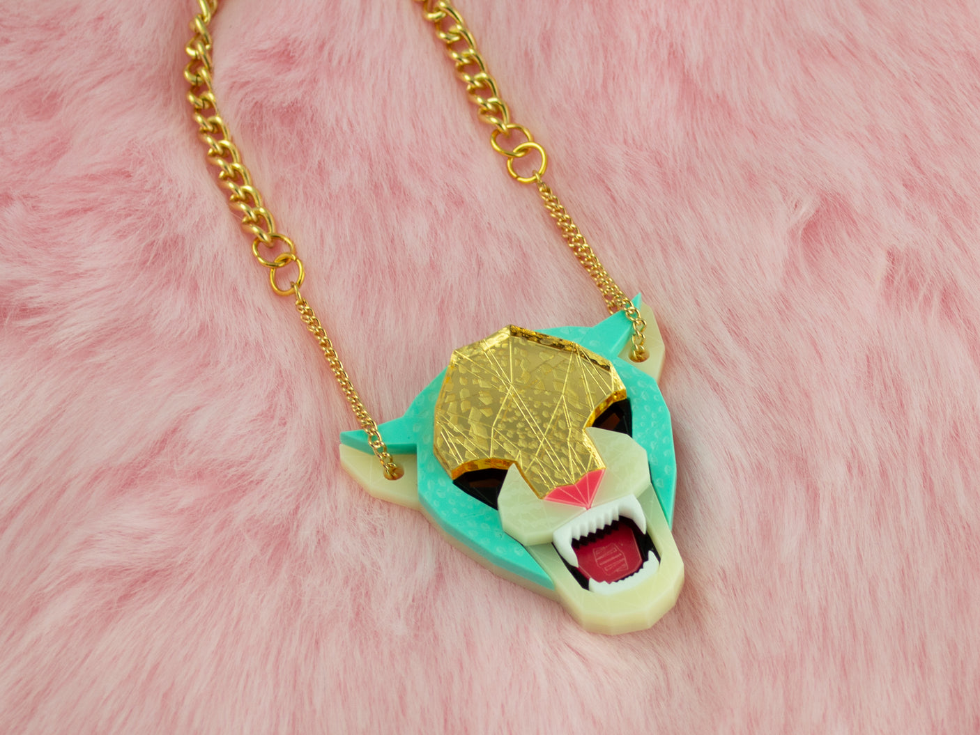 Jaguar Head Necklace - Creativity