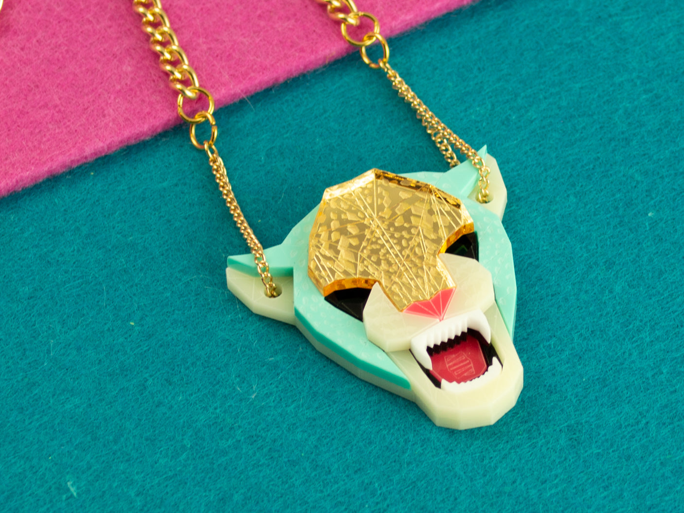 Jaguar Head Necklace - Creativity