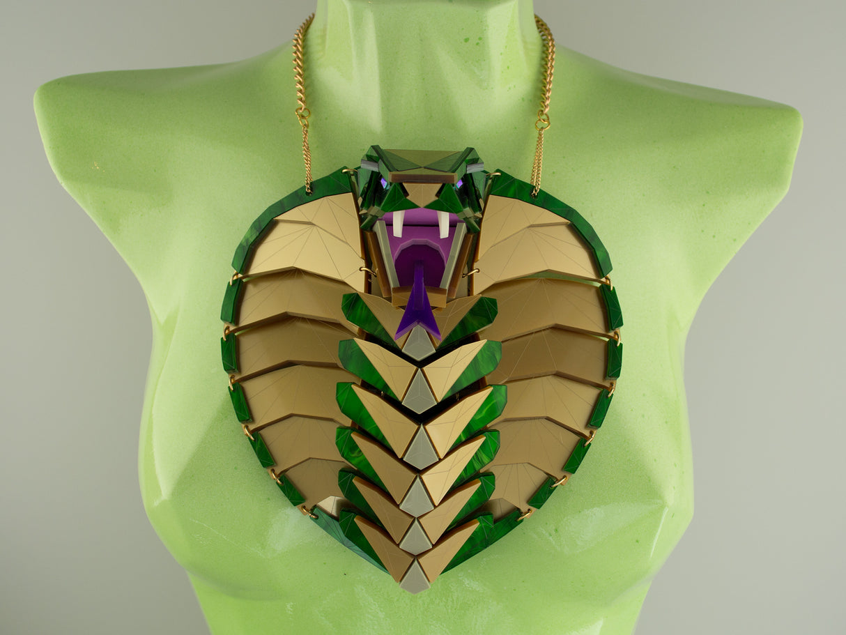 King Cobra Statement Necklace - King Cobra