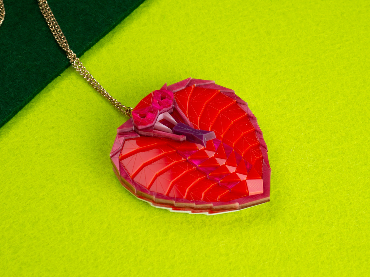 King Cobra Pendant - Lunar Red