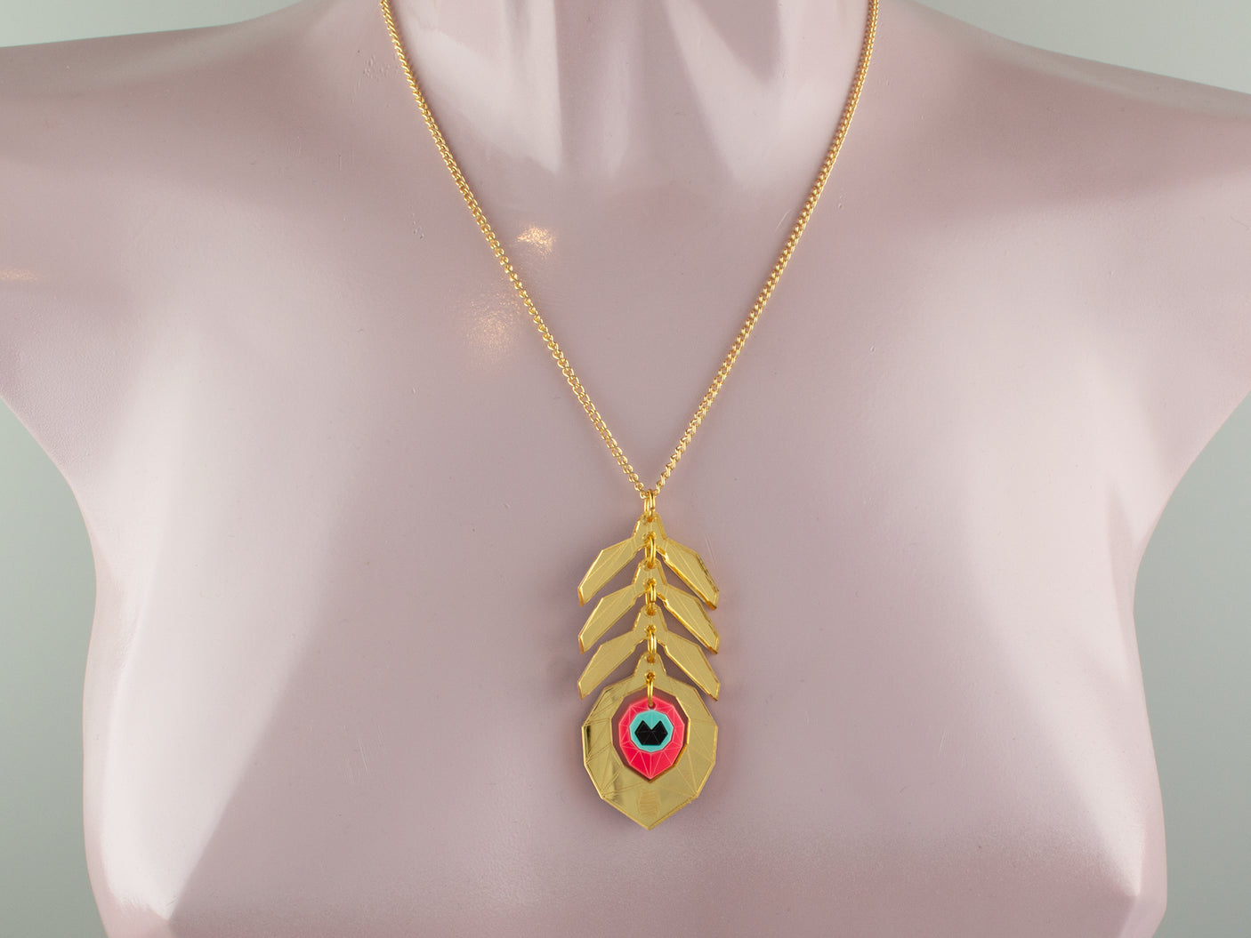 Peacock Feather Pendant - Creativity