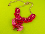 Python Necklace - Lunar Red