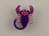 Scorpion Brooch - Orchid