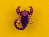 Scorpion Brooch - Orchid