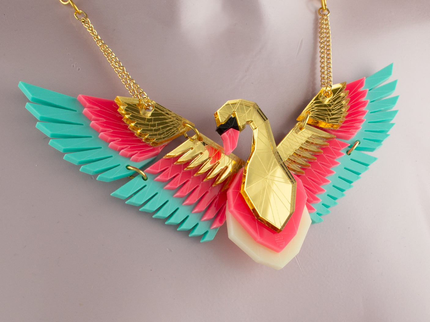 Swan Statement Necklace - Creativity