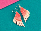 Swan Wing Earrings - Summer Crush