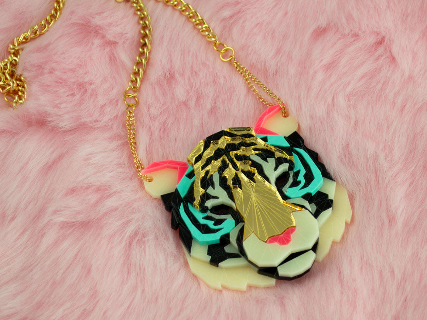 Tiger Head Necklace - Creativity
