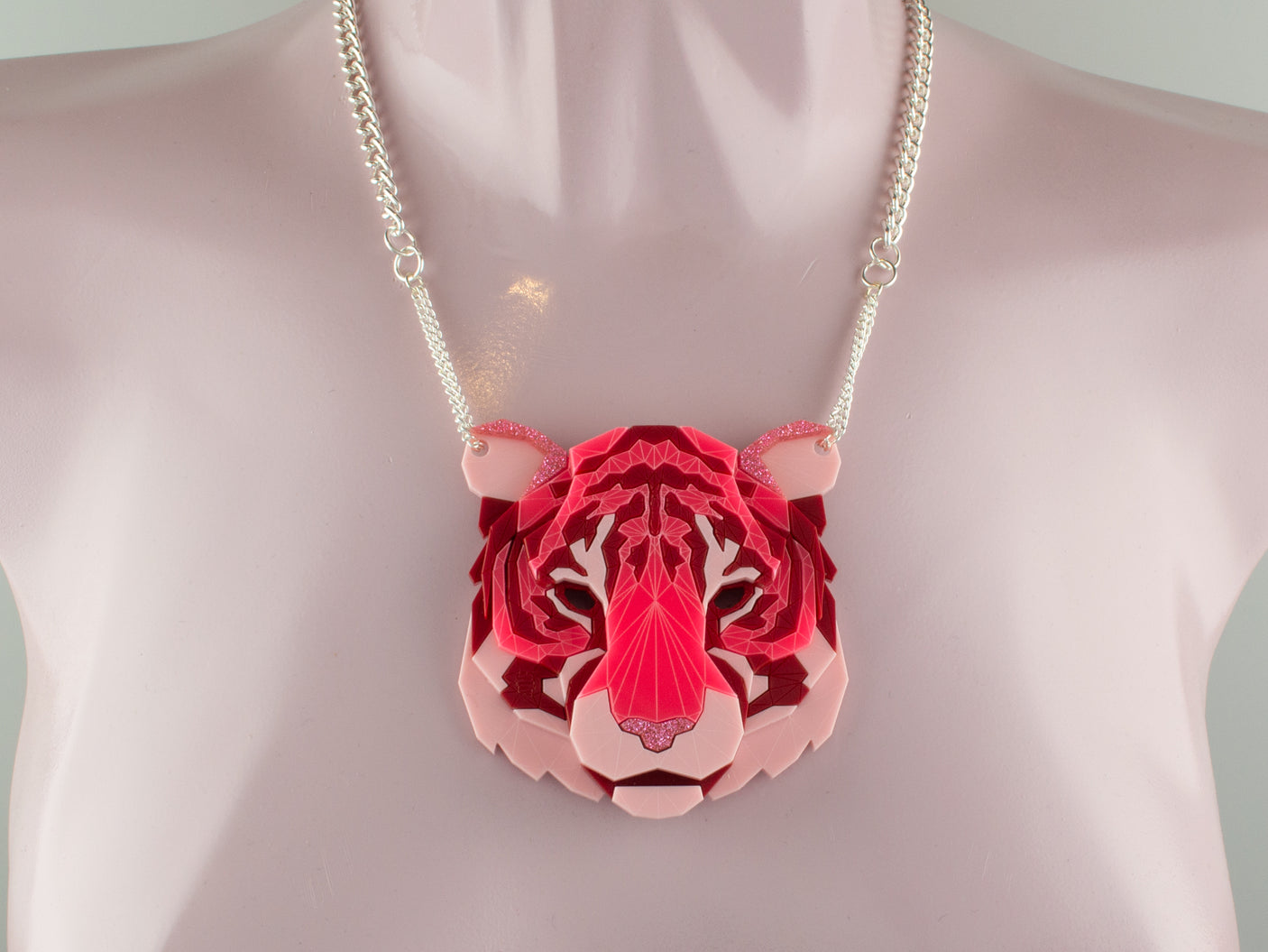 Tiger Head Necklace - Summer Crush