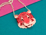 Tiger Head Necklace - Summer Crush