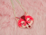 Wolf Head Necklace - Summer Crush