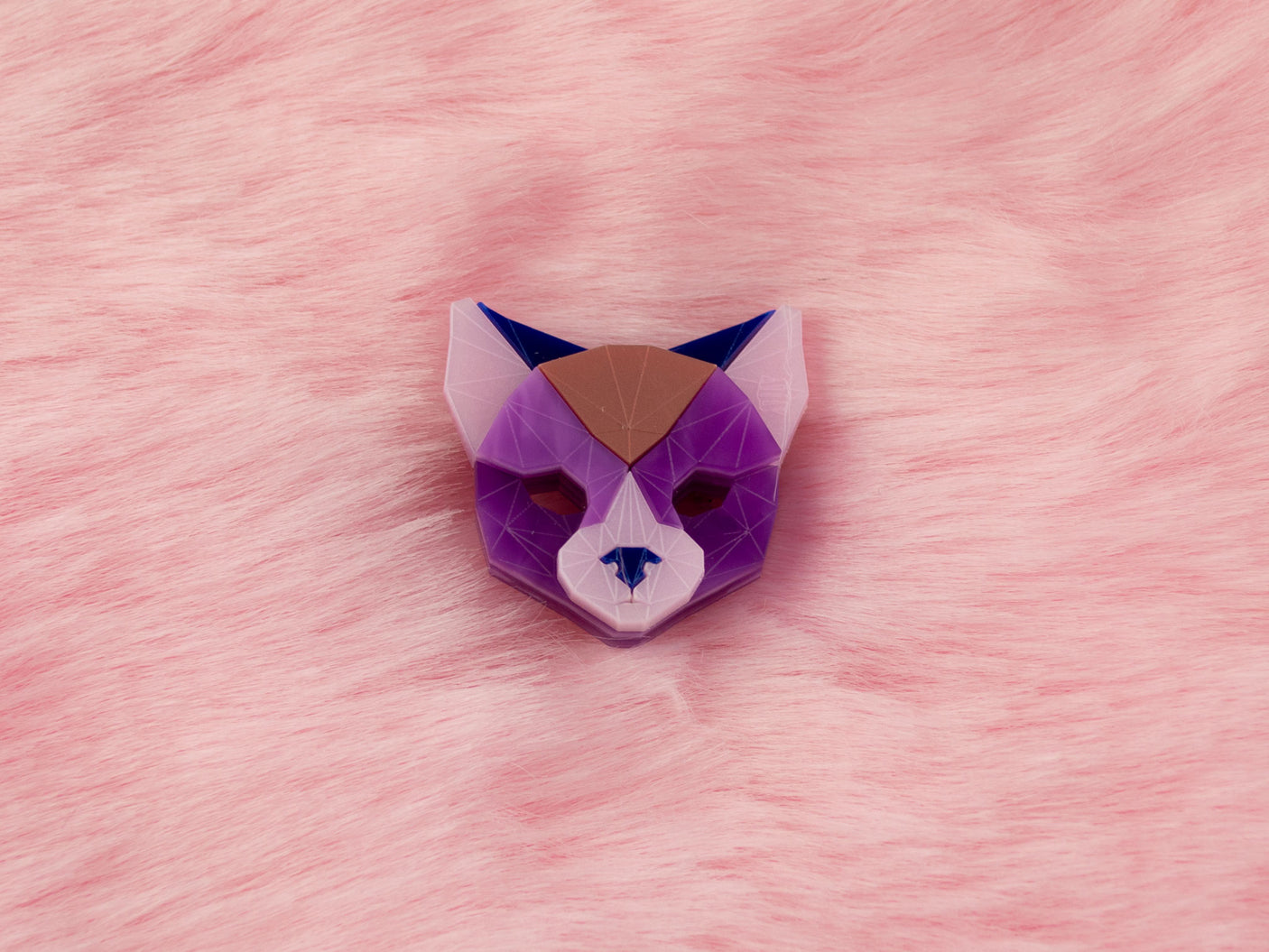 Black Cat Head Brooch - Euphoria