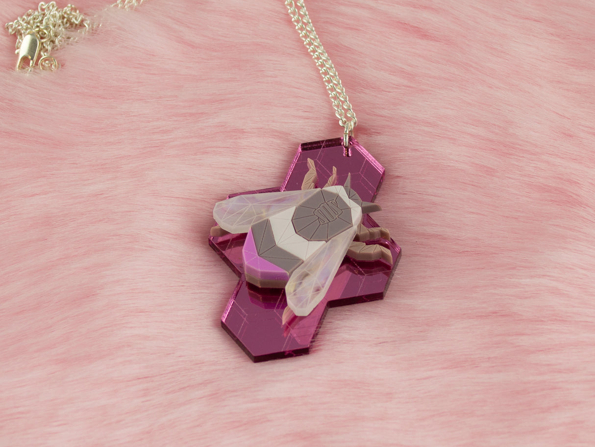 Bumblebee & Hive Pendant - Lavender Kiss