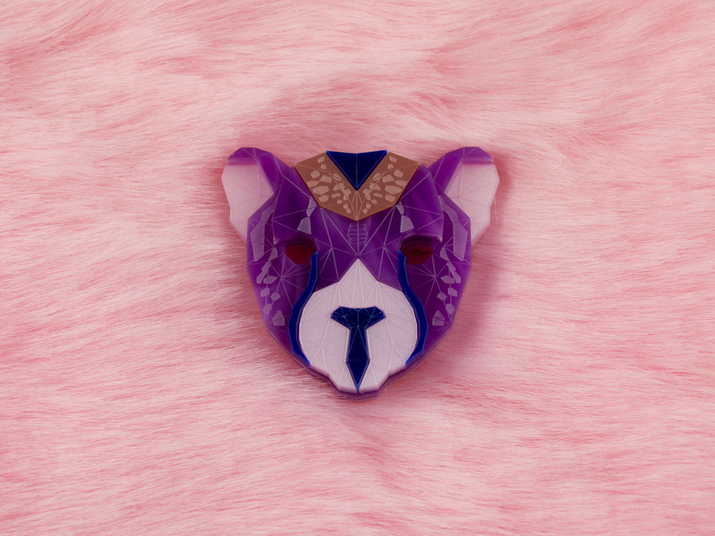 Cheetah Head Brooch - Euphoria