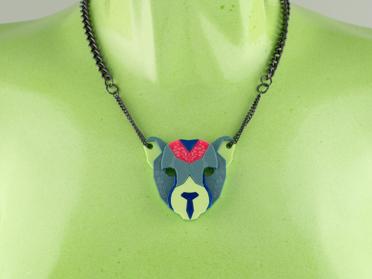 Cheetah Head Necklace - Speedway