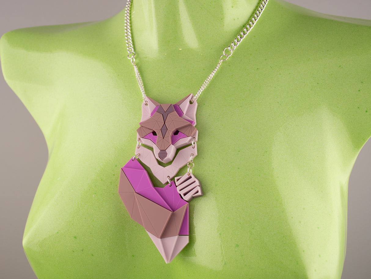 Fox Necklace - Lavender Kiss