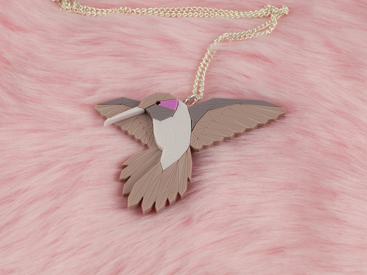 Hummingbird Pendant - Lavender Kiss