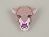 Jaguar Head Brooch - Lavender Kiss