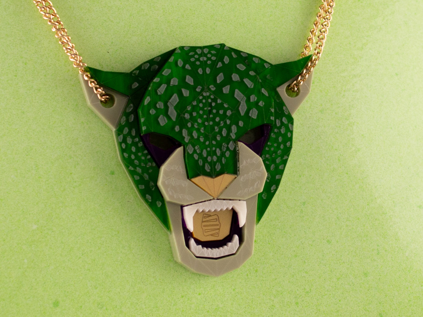 Jaguar Head Necklace - King Cobra