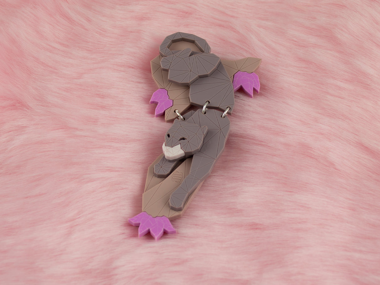 Panther Brooch - Lavender Kiss