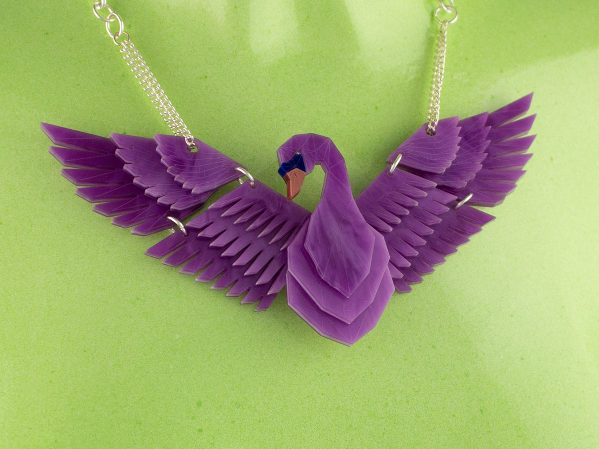 Swan Statement Necklace - Euphoria