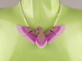 Swan Statement Necklace - Lavender Kiss