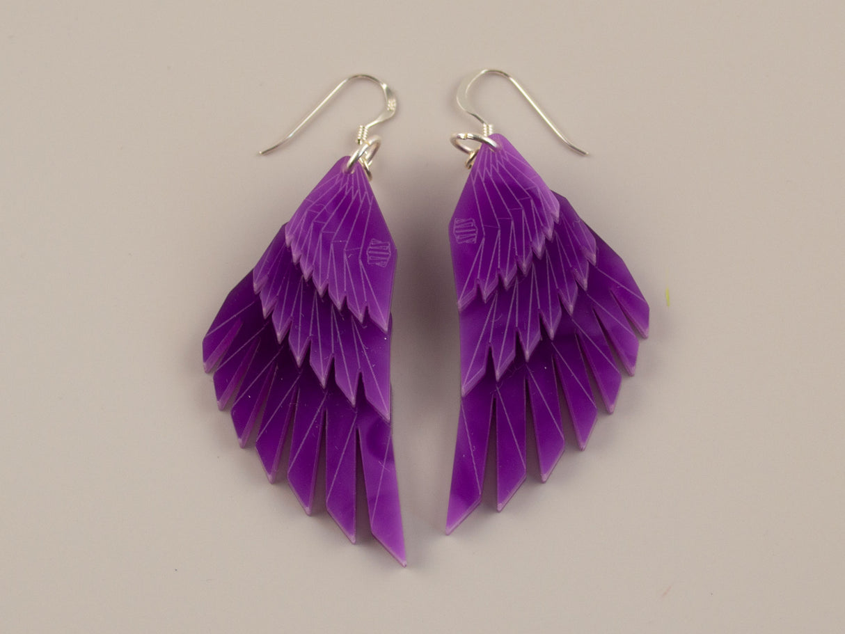 Swan Wing Earrings - Euphoria