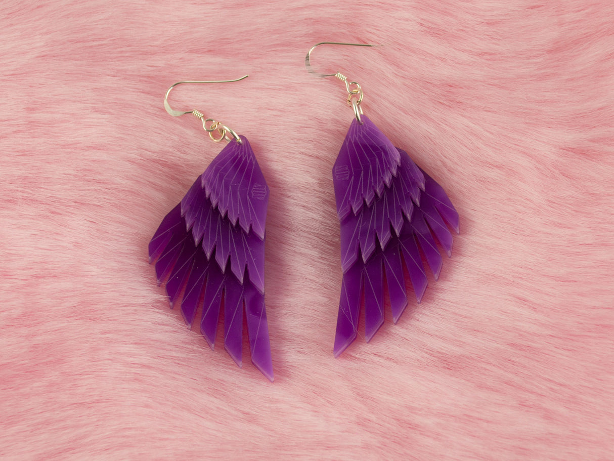 Swan Wing Earrings - Euphoria