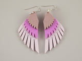 Swan Wing Earrings - Lavender Kiss