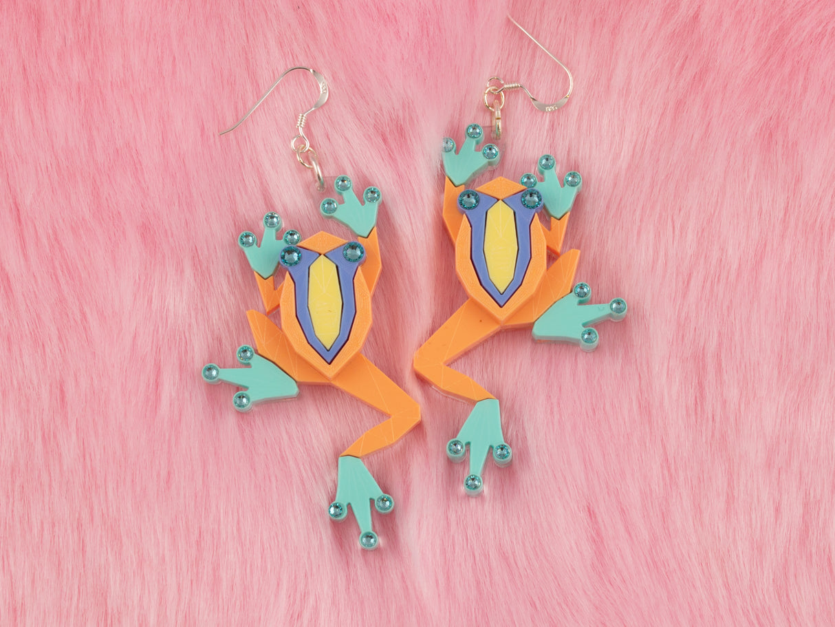 Tree Frog Earrings - Playtime