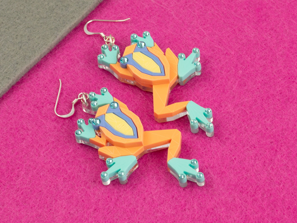 Tree Frog Earrings - Playtime