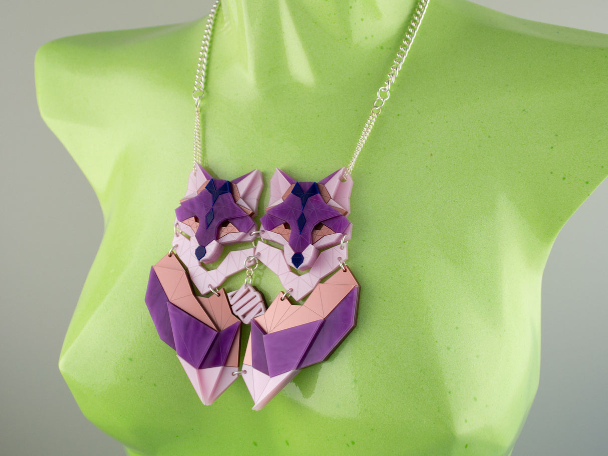 Twin Fox Necklace - Euphoria