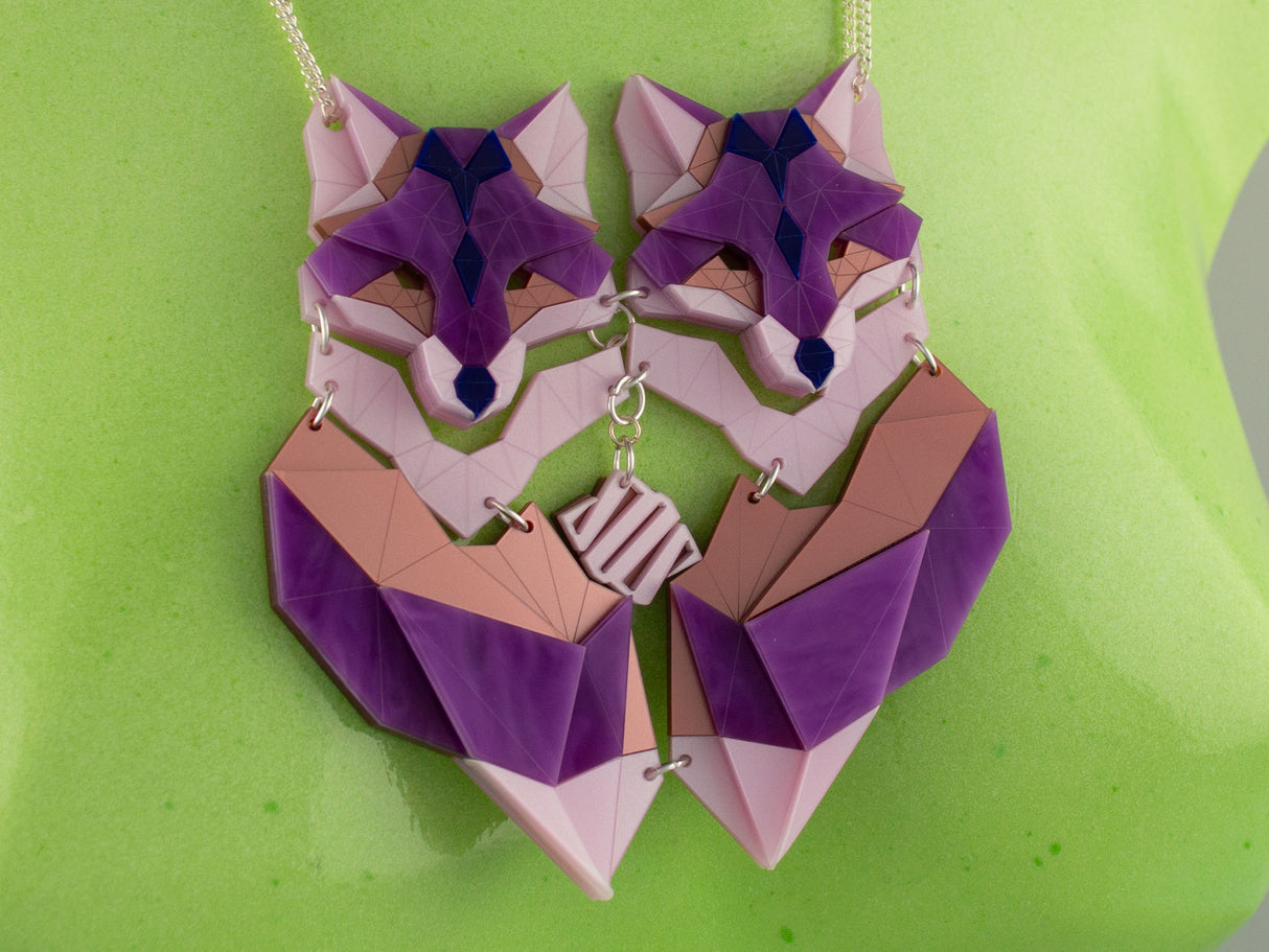 Twin Fox Necklace - Euphoria