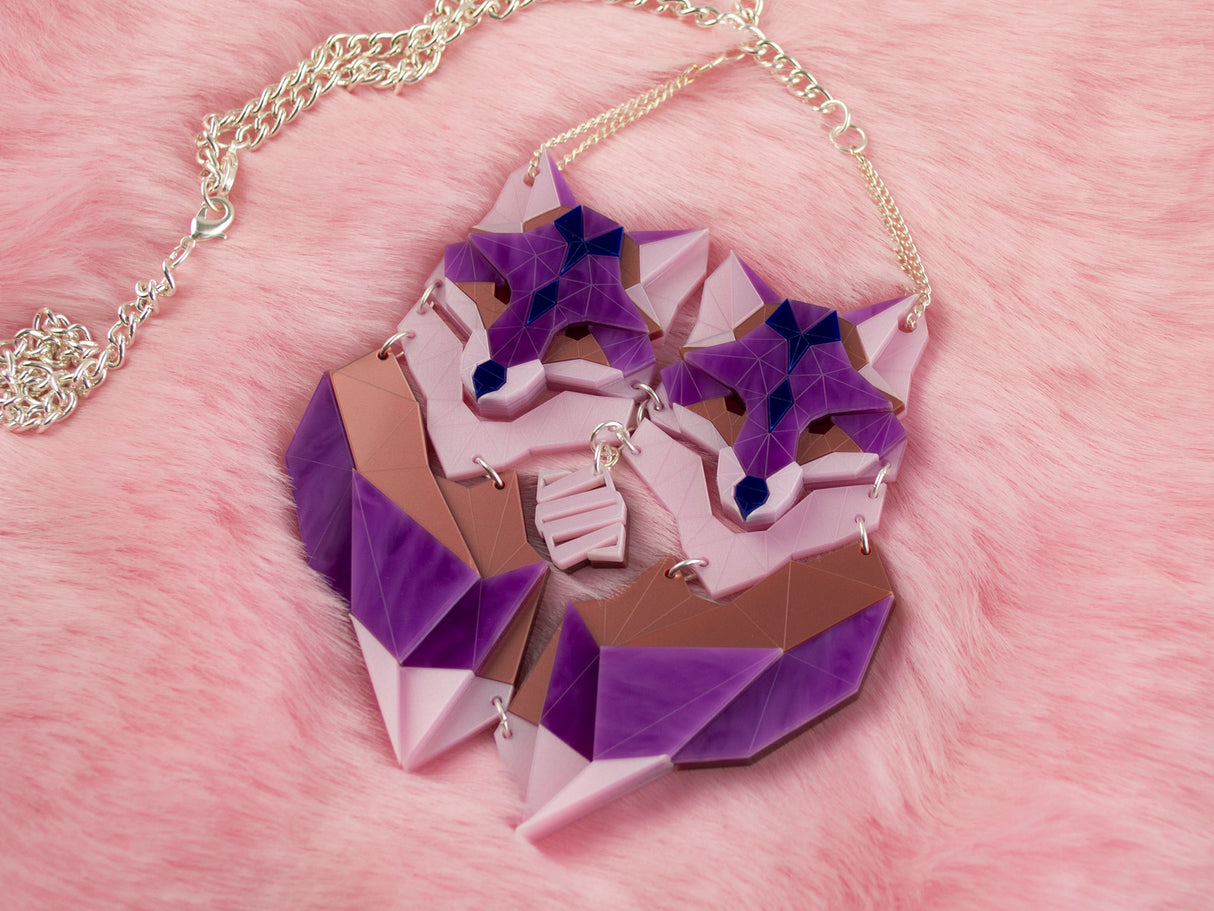 Twin Fox Necklace - Euphoria