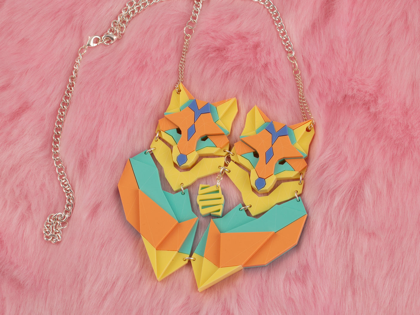 Twin Fox Necklace - Playtime