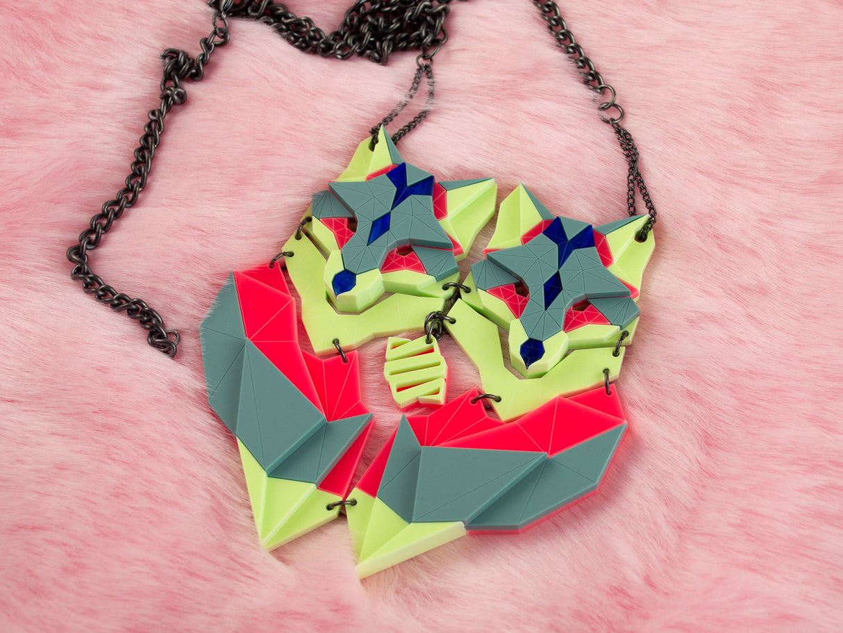 Twin Fox Necklace - Speedway