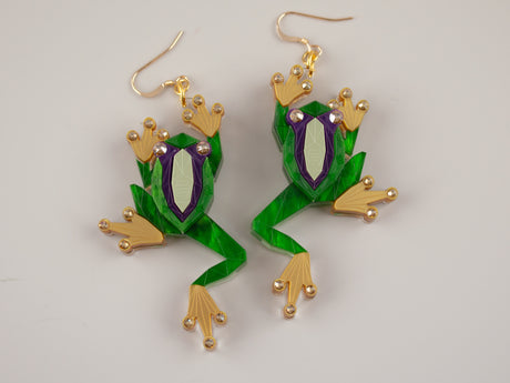 Tree Frog Earrings - King Cobra
