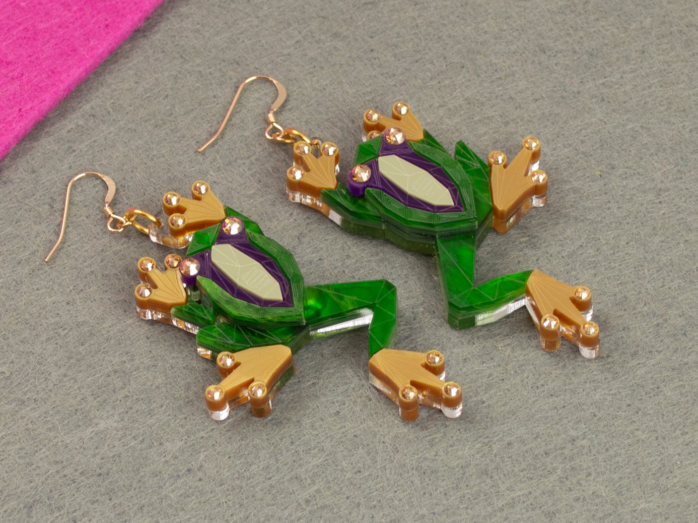 Tree Frog Earrings - King Cobra