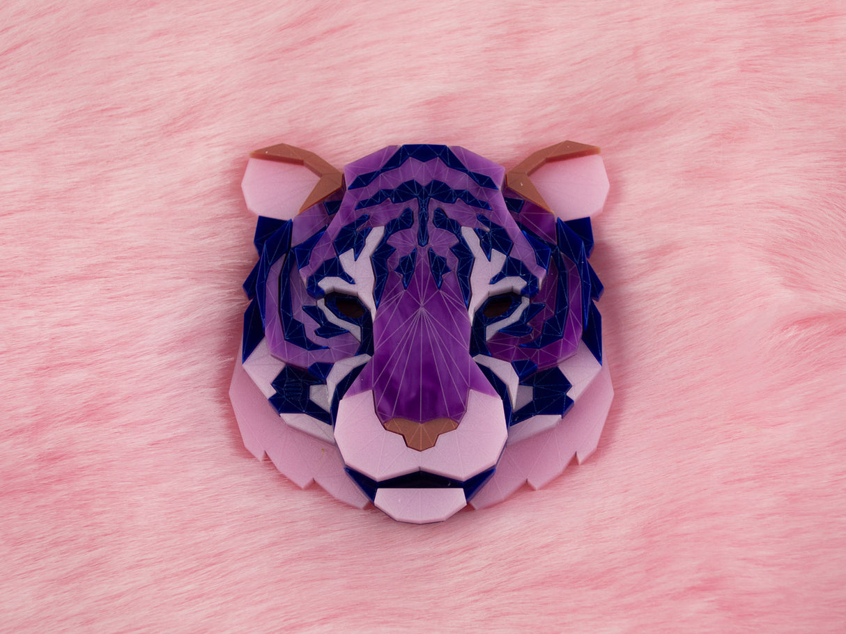 Tiger Head Brooch - Euphoria