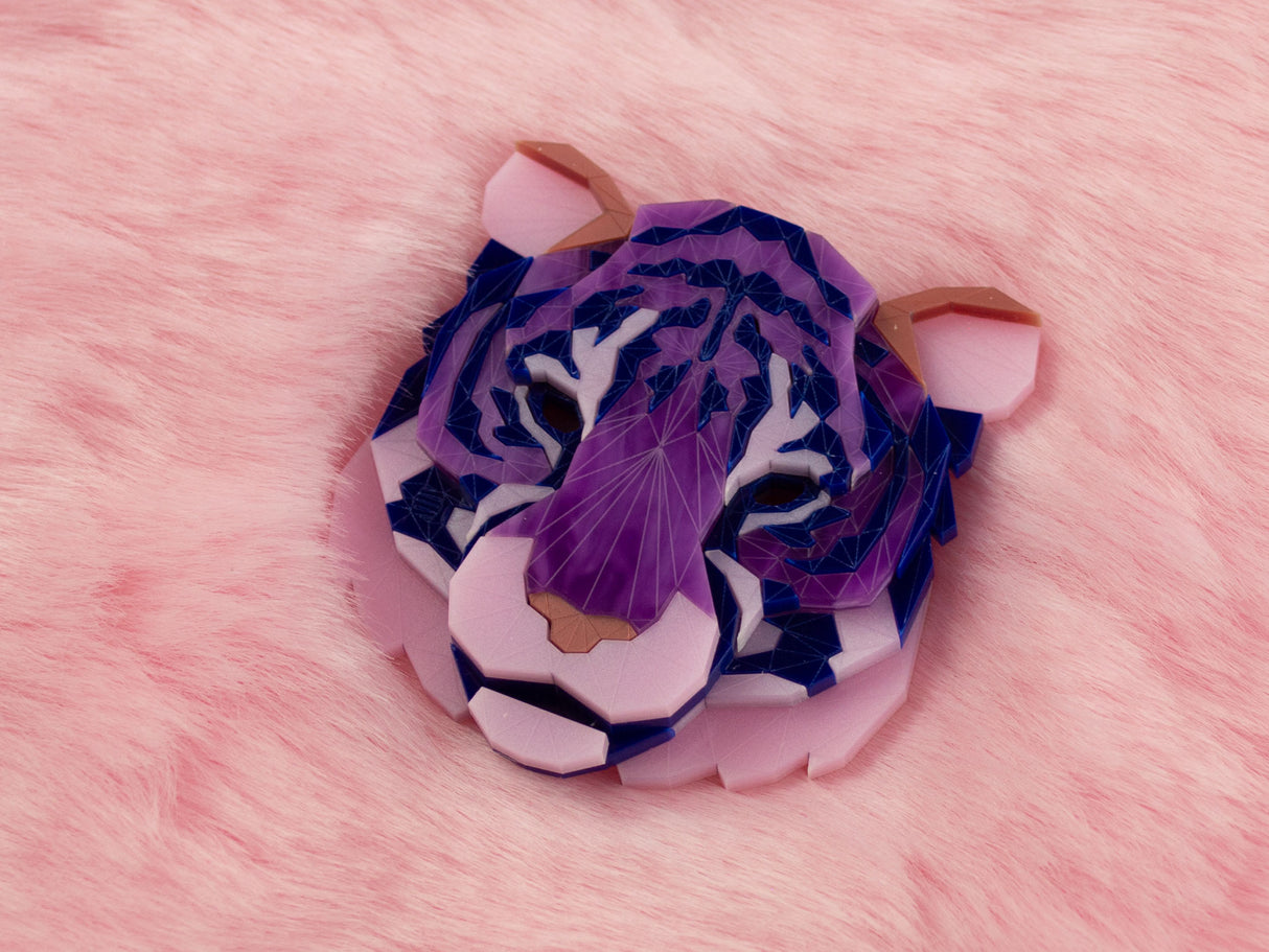 Tiger Head Brooch - Euphoria