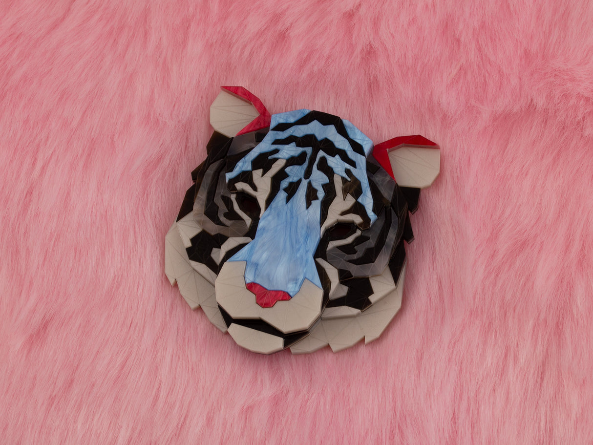 Tiger Head Brooch - Regency