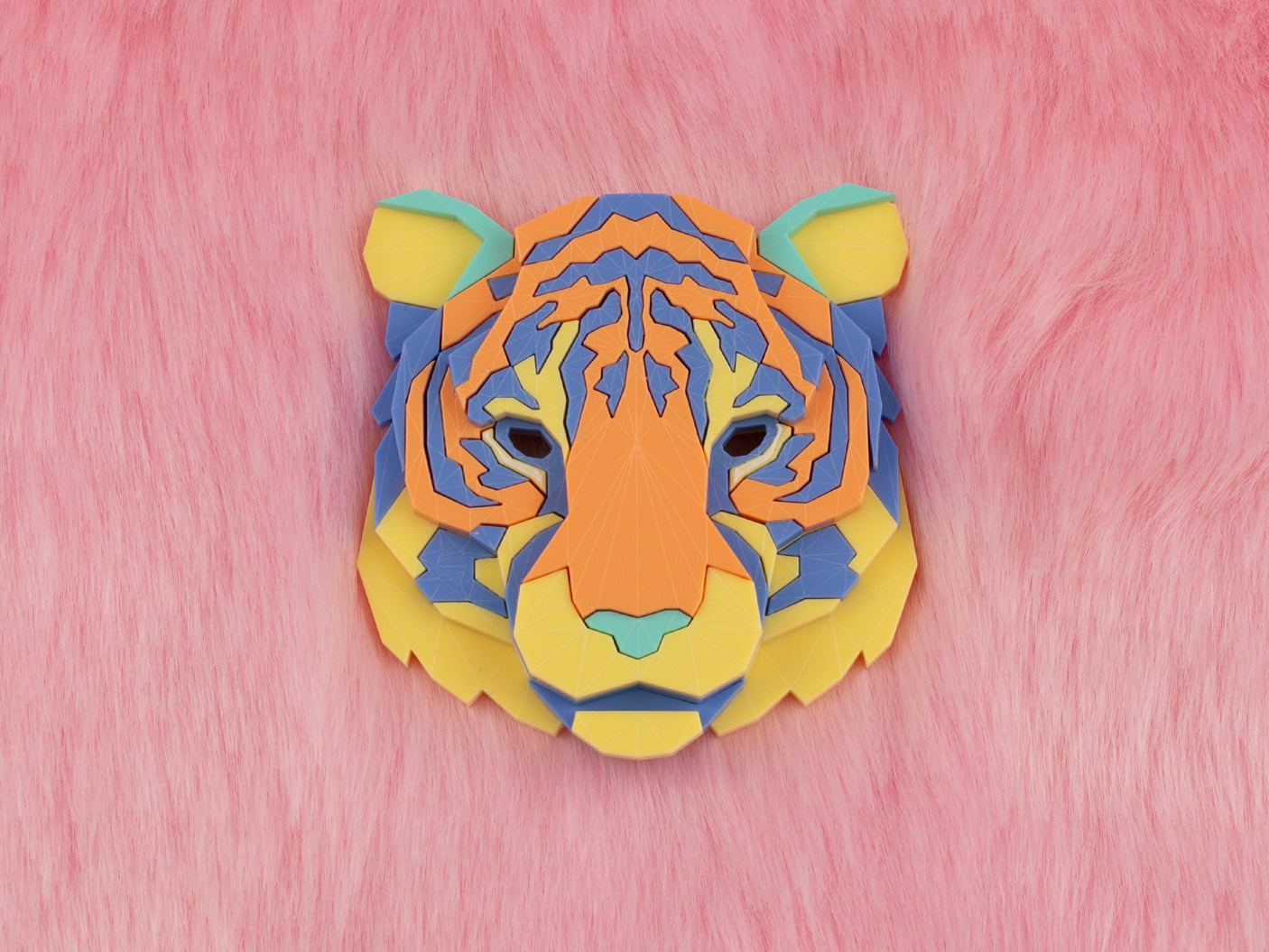 Tiger Head Brooch - Playtime