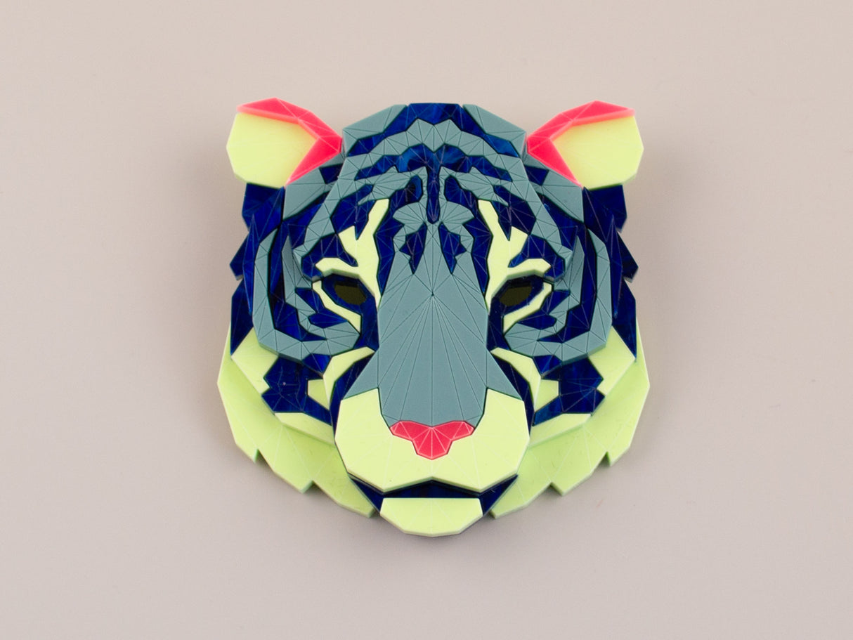 Tiger Head Brooch - Speedway