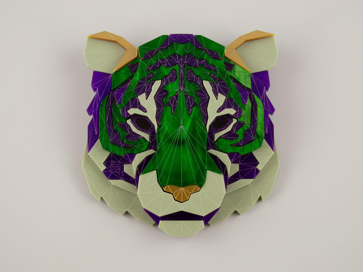 Tiger Head Brooch - King Cobra