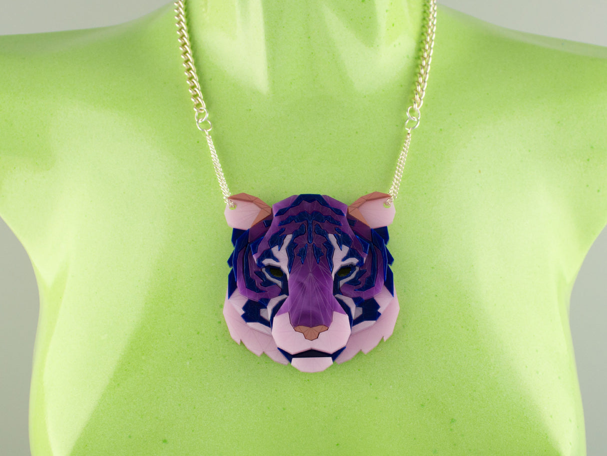 Tiger Head Necklace - Euphoria