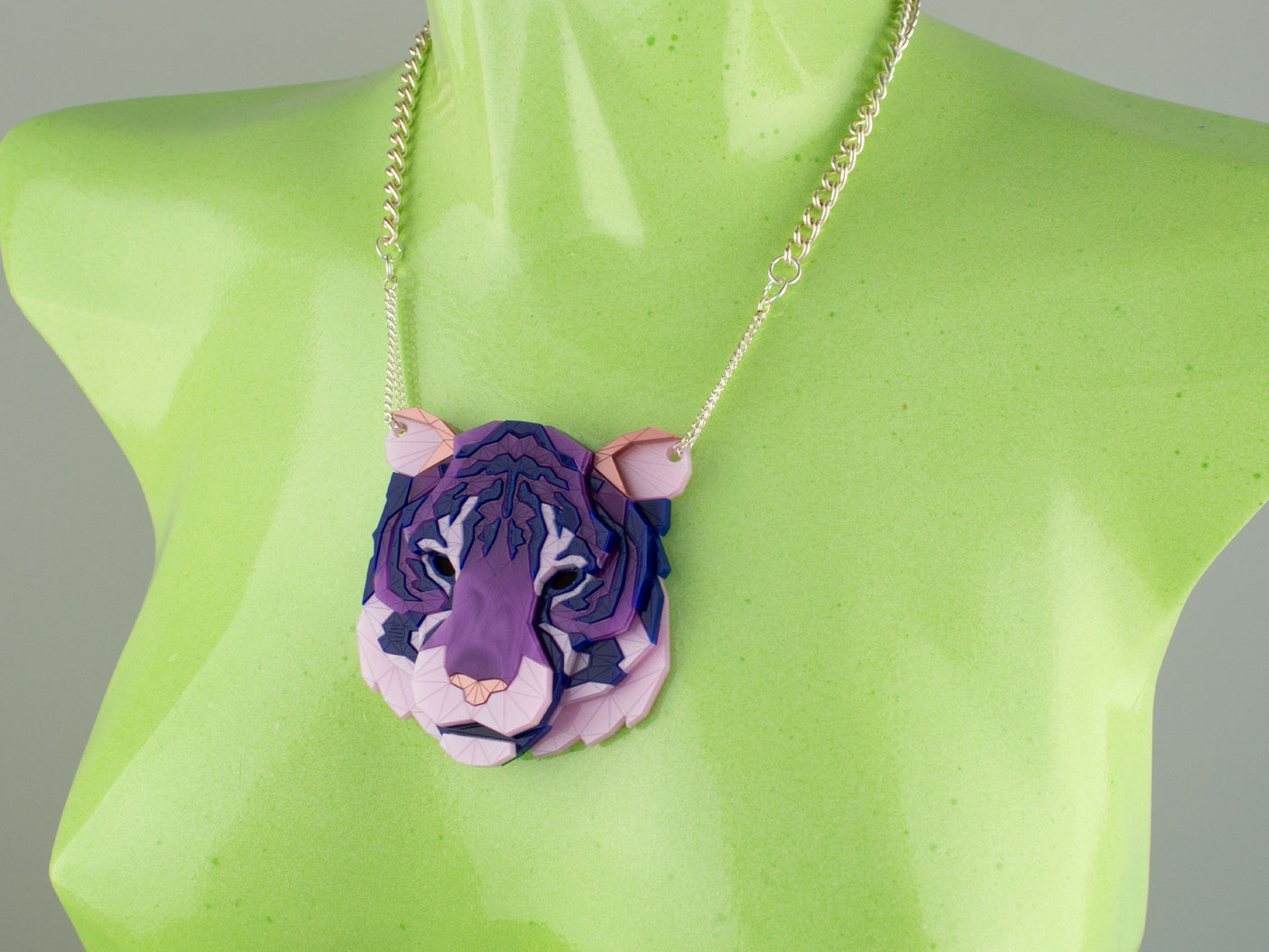 Tiger Head Necklace - Euphoria