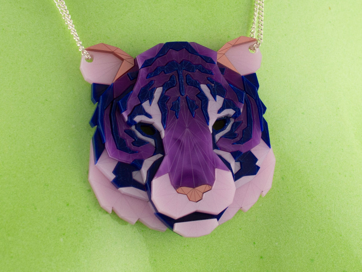 Tiger Head Necklace - Euphoria