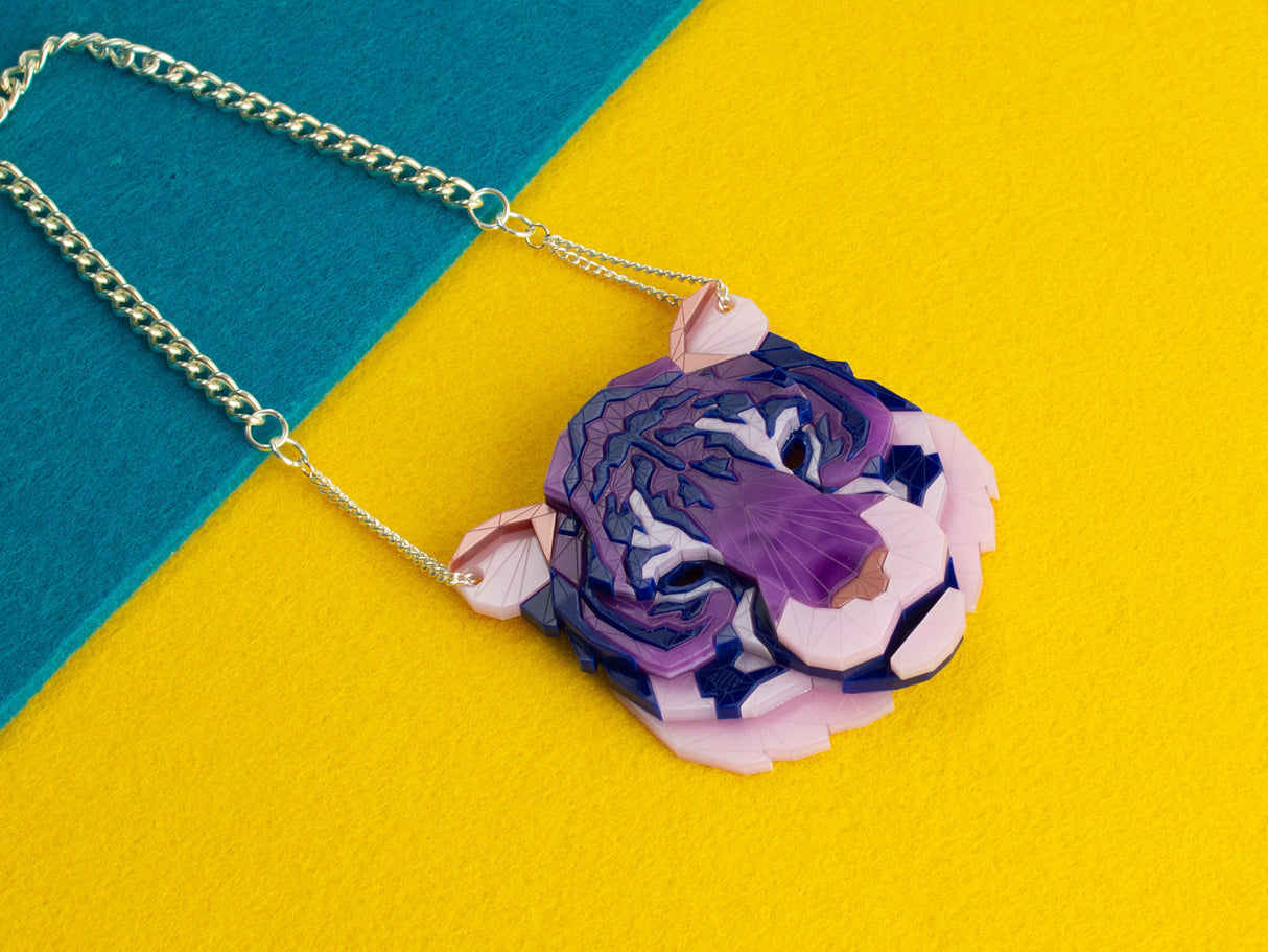 Tiger Head Necklace - Euphoria